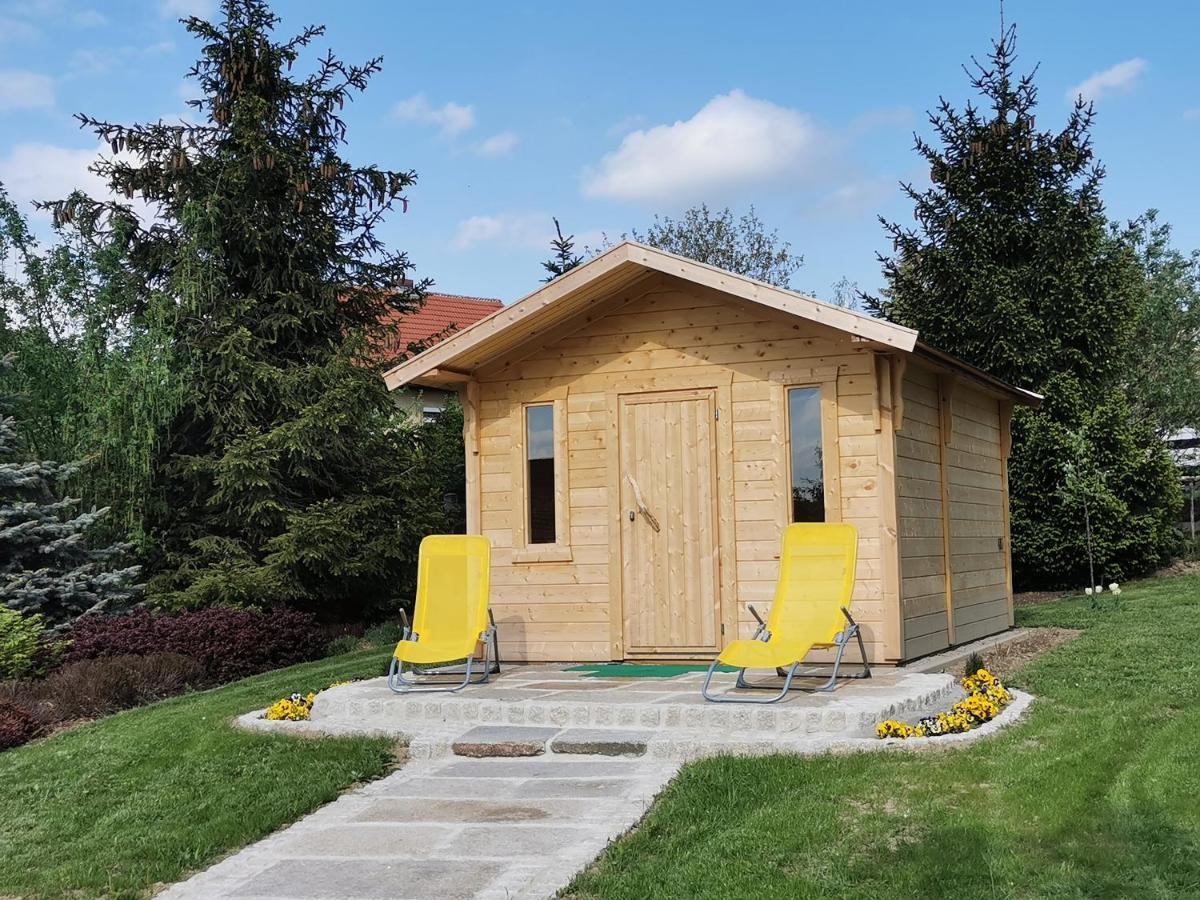 Pension Raupennest Mit Blockhaussauna Bautzen Esterno foto